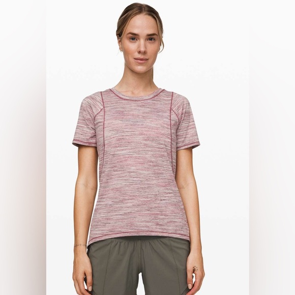 LULULEMON Make Miles Count Short Sleeve Women's Shirt size 10 - Picture 2 of 8